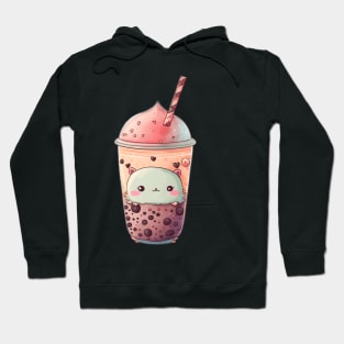 Valentine's day Bubble tea Couples boyfriend and girlfriend husband and wife lovers gift idea Hoodie